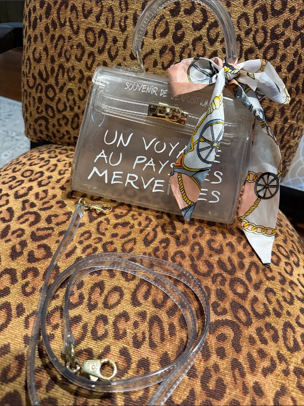 Cute Vinyl Clear Fashion Mini Tote